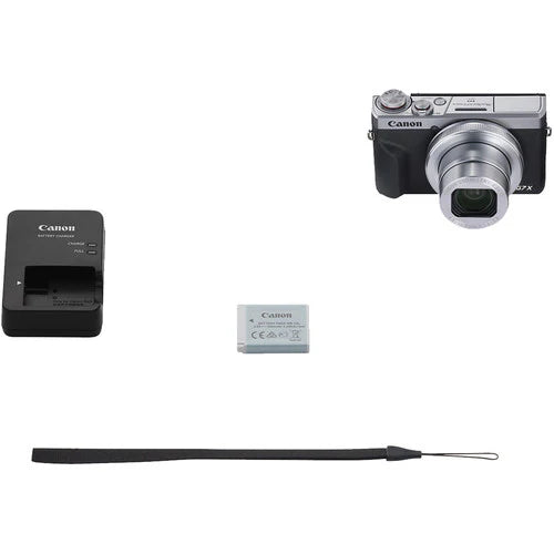 Canon G7X Mark III Silver - 4K Vlogging Camera – 20.1MP, Wi-Fi, Bluetooth