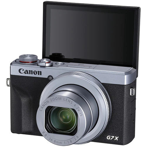 Canon G7X Mark III Silver - 4K Vlogging Camera – 20.1MP, Wi-Fi, Bluetooth